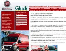 Tablet Screenshot of glueck-transporter.de